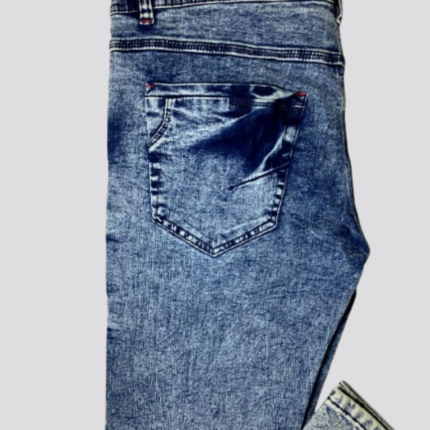 Distressed Acid Wash Denim Jeans