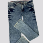 Distressed Acid Wash Denim Jeans